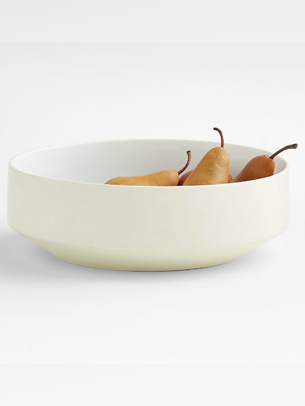 New! Crate&Barrel Cream Porcelain Serving Bowl